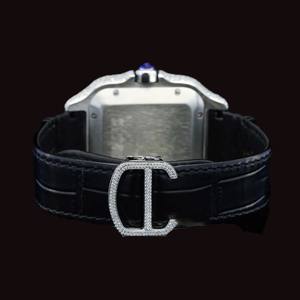 Best Selling Half Iced Luxurious Hip Hop Moissanite Diamond Square Case Shaped With Unique Featuring <b>Man's</b> Trendy <b>Wrist</b> <b>Watch</b> - Product Image 2