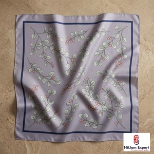 Écharpe carrée pour femme imprimée sur mesure, tissu léger et doux, accessoires de mode, fabricant OEM ODM, tissu personnalisé Crete - Product Image 5