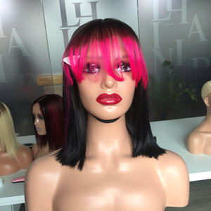 Precio al por mayor 100% Raw Virgin Vietnamita Humano Encaje Peluca Trama Hueso Recto Negro Rosa Color Super Doble Extensiones de cabello - Product Image 3