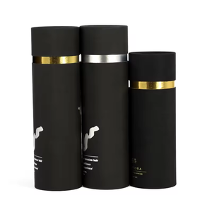 Luxury Black Paper Tube Packaging <b>Round</b> <b>Box</b> Cosmetics Packaging Gift Tube Boxes Cylindrical Paper Black Cylinder <b>Box</b> - Product Image 4