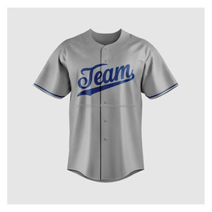 Wholesale Custom Made Professional <b>Men's</b> Softball Jerseys Sets High Quality 100% Polyester Anti-Bacterial Breathable Plus Size - Product Image 3