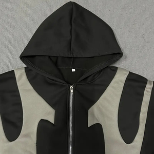 เสื้อฮู้ดดี้ผู้ชายคุณภาพสูงแบบซิปเต็มตัว ขายส่ง ผลิตตามสั่ง เนื้อผ้าฟลีซหนานุ่ม เก็บความร้อน มีจำหน่าย เสื้อฮู้ดดี้ผู้ชายสไตล์วินเทจ - Product Image 5