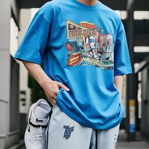 Camisetas de algodón de verano unisex, camisetas ligeras con estampado fresco para hombres y mujeres, Camiseta de algodón 100% para hombres, ajuste holgado - Product Image 2