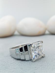 Anillo de Compromiso D'VINS JEWELS de 2 Quilates con Corte Princesa, Clásico, Oro Sólido de 14k, Diamante Cultivado en Laboratorio VVS, Regalo para Boda o Fiesta - Product Image 3