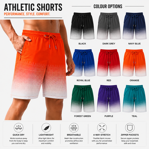 New Custom Design Sublimated Waterproof Elastic Waist Solid <b>Men's</b> Board Shorts Swimming Shorts <b>Trunks</b> Pockets 4 Way Stretch - Product Image 3