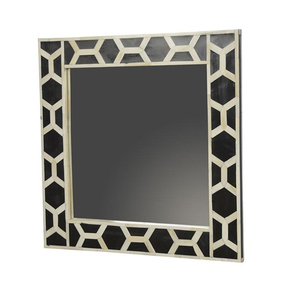 Exclusive Quality Wooden Mirror Frame With <b>MOP</b> Work Customized Shape Large Size Mirror Frame For Sale - Product Image 1