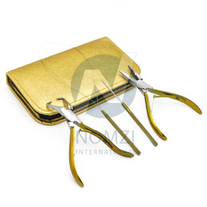 Pince professionnelle en acier inoxydable pour micro-liens, coupe-keratine, outil de sertissage à 3 trous, outil d'enfilage à boucle, peigne de coiffure - Product Image 5