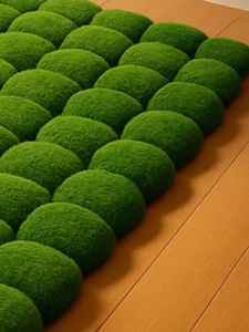 Alfombra verde musgo, hecha a mano con lana de alta calidad, ecológica, antideslizante, para sala de estar, habitaciones infantiles, hoteles y oficinas. - Product Image 3