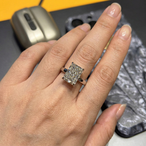 Elegante Anillo de Diamantes de Platino, Joyería Premium para Bodas, Fiestas, Compromisos y Regalos - Product Image 4