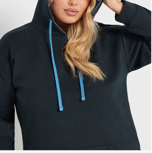 OEM Winter Knitted Heavy Weight Custom Crewneck <b>Hoodies</b> & Sweatshirts for Women/Unisex with Front Embroidery and Custom Logo - Product Image 3