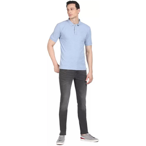 Chemises polo pour hommes à bas prix, nouvelle collection, design tendance, logo personnalisé, couleur unie, en vente. - Product Image 6
