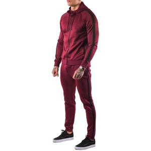Chándal de moda ajustado de alta calidad para hombre, diseño personalizado, Top de bloque de color de dos tonos, último chándal de temporada de invierno - Product Image 1