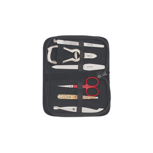 Classic Professional 5 in 1 Stainless Steel <b>Nail</b> <b>Kit</b> Portable Manicure Set with Ziplock Bag for Adults - Product Image 1