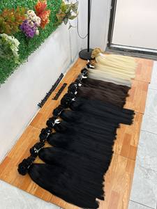 Extensions de cheveux 100% naturels Remy lisses pour femmes, vente en gros - Product Image 3