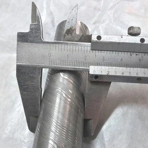 Barra Redonda de Acero de Damasco Forjada a Mano con Patrón Soldado, Lápida Metálica en Blanco para Fabricación de Anillos DIY y Torneado de Bolígrafos - Product Image 6