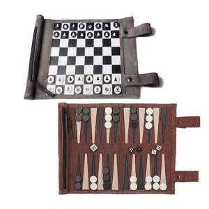 Juego de Ajedrez de Bolsillo Plegable, Hecho a Mano, de Cuero Duradero y de Lujo, para Torneos al Aire Libre, Mini Portátil, de HARBOR CORPORATION - Product Image 6