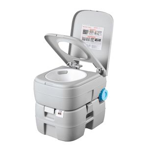 Inodoro Portátil para Adultos, Tanque de Residuos Desmontable de 7.9 Galones, 200 Descargas, Indicador de Nivel, para Campamentos y Viajes al Aire Libre - Product Image 1