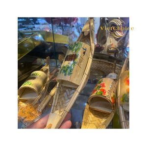 Unique Boat Design for Luxury Packaging Natural <b>Bamboo</b> Woven Boat Tray Gift Sets Handmade Craft from Vietchoice - Product Image 1