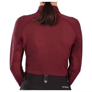 Camiseta de manga larga para equitación a bajo precio, camisetas ecuestres para espectáculos, camisetas ecuestres al por mayor, camisetas de equitación personalizadas de malla transpirable - Product Image 3