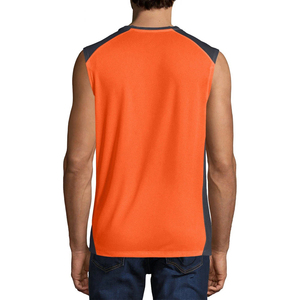 Camisetas sin mangas para hombre 100% algodón transpirable, estilo muscular, personalizadas, de primera calidad, para fitness y deportes, chaleco deportivo ajustado. - Product Image 2