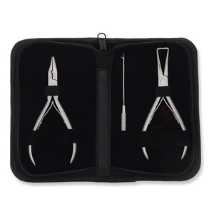Kit d'outils d'extension de cheveux MAGMA BEAUTY en acier inoxydable de haute qualité, personnalisé, pinces, outil à boucle, usage commercial, usage en salon - Product Image 3