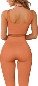 Ensemble de yoga pour femmes en marque privée, 2 pièces, vêtements de sport tendance, taille élastique, ensemble de yoga personnalisé, vêtements de sport pour femmes, ensembles de yoga pour l'entraînement - Product Image 3