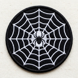 Parche Bordado a Máquina Termoadhesivo con Diseño de Espada y Daga Celtica, Hoja Plateada, Insignia Redonda Negra, Accesorio de Caballero Medieval, Venta al por Mayor - Product Image 5