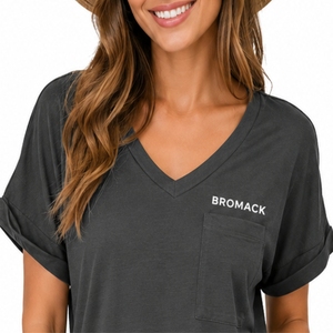 Camiseta Personalizada para Mujer con Cuello en V, Casual, Holgada, de Manga Corta, de Algodón, a la Moda, de Primera Calidad, Suave y Transpirable - Product Image 5
