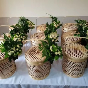 Cesta de Regalo de Bambú de Vietnam, Suministro Confiable al por Mayor para Importadores - Product Image 1