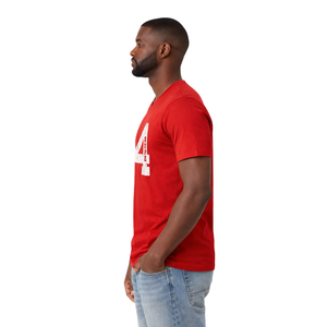 T-shirt col en V Kappa Alpha Psi Numéro 4 Rouge – Vêtement de Fraternité Grecque avec Motif Audacieux, Confort Premium et Coupe Élégante - Product Image 3