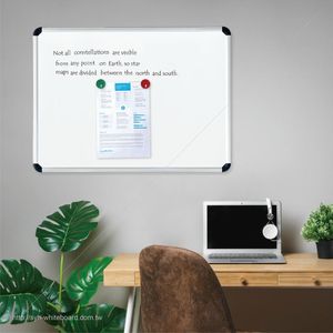 Tableau blanc magnétique standard en métal SYH avec protection d'angle améliorée - Product Image 6