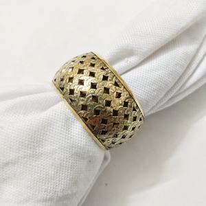 Anillos de Servilleta de Latón Rústico de Primera Calidad con Diseño Martillado para un Estilo Rústico y Elegante, Adornos para Mesa de Comedor para Fiestas, Bodas y Eventos Especiales - Product Image 6