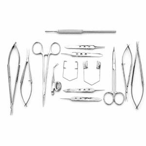 AISLING INTERNATIONAL – Kit de 15 instruments chirurgicaux ophtalmiques de base pour microchirurgie oculaire, en acier inoxydable, manuel - Product Image 1