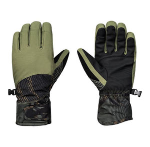 Gants de ski d'hiver noirs, compatibles écran tactile, à doigts entiers, pour snowboard, avec dragonne et fermeture auto-agrippante - Product Image 1