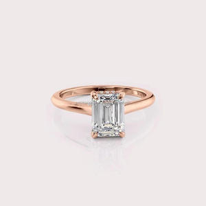 Oval Cut Moissanite Engagement <b>Ring</b> Yellow Gold Pave Diamond Solitaire <b>Ring</b> <b>Dainty</b> Bridal <b>Ring</b> Classic Four Prong Promise <b>Ring</b> - Product Image 1