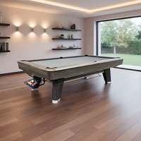 Mesa de Billar Profesional de Madera Sólida de 9 pies con Superficie de Pizarra de Lujo para Club, con Entrenamiento para 9 Bolas