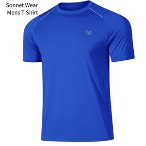 Polyester logo printed short sleeve t <b>shirt</b> for men - Product Image 4