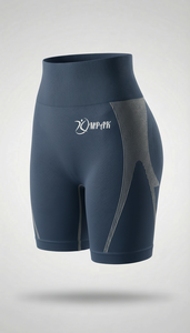 กางเกงขาสั้นออกกำลังกายสำหรับผู้หญิง ยกกระชับสะโพก ผ้าเนื้อนุ่ม ระบายอากาศได้ดี เอวยางยืด ผลิตจากไนลอน/คอตตอน เหมาะสำหรับโยคะ ฟิตเนส และออกกำลังกาย - Product Image 4