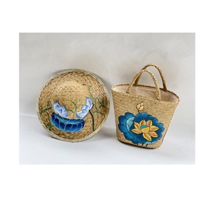 Handcrafted Rattan Bag Sustainable Woven Water Hyacinth Tote for Shopping Travel and Beach Custom Orders Available - Product Image 2