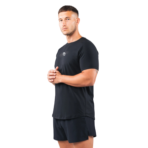 T-shirt Force Core pour homme, noir, manches courtes, vêtements de sport tendance, coton de qualité supérieure, t-shirt de gym confortable et élégant, vente en gros - Product Image 3