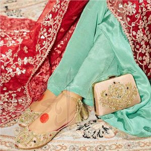 Handcrafted Care Printed Traditional Charm Modern Raw Silk Upper Velvet Lining High Quality Fashion Trend Anti-Slippery - Product Image 3