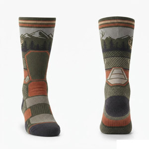 Men's <b>Winter</b> Stretch Fit Cushioned Crew <b>Socks</b> with Durable Reinforced Heel Toe Breathable Eco-Friendly Quick Dry for Daily Use - Product Image 1