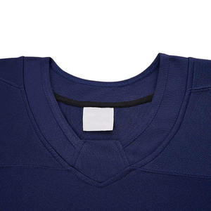 เสื้อฮอกกี้น้ำแข็งผู้ชายแบบสั่งทำพิเศษ แขนยาว สีกรมท่า สีฟ้าอ่อน สีแดง ผ้าโพลีเอสเตอร์ซับเหงื่อ ระบายอากาศได้ดี สำหรับผู้ใหญ่ - Product Image 5