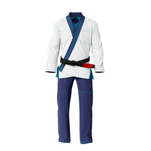 ชุดยิวยิตสูบราซิลคุณภาพดี MMA สำหรับฝึกซ้อมเทควันโด ยูโด น้ำหนัก 450 กรัม ผ่านการซักแล้ว - Product Image 1