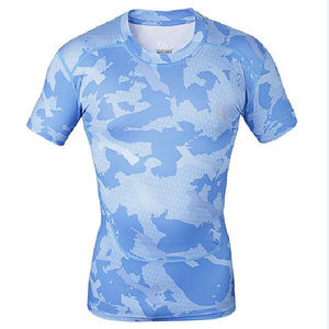 T-shirt Homme Coupe Droite Léger Respirant 100% Polyester Écologique Confortable Vente en Gros Tenue Décontractée OEM ODM Tricoté - Product Image 4