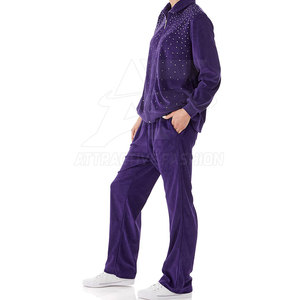 High Quality Women Rhinestone Tracksuit With Soft Feel Women Rhinestone Tracksuit For Casual Fashion Wear - Product Image 2