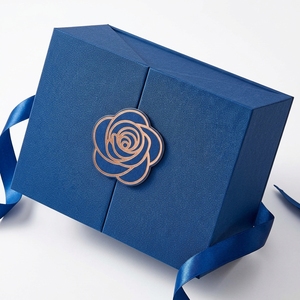 <b>Small</b>-batch High-end Custom Art Paper Rigid <b>Gift</b> Boxes Embossing UV Coating Matt Lamination Sponge Lining Magnetic Closure - Product Image 1