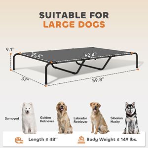 Cuccia Estiva Rinfrescante in PVC Lavabile per Cani di Taglia Grande, Grigia, Portatile, con Stampa Animale, per Uso Interno/Esterno, Design alla Moda - Product Image 3
