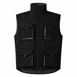 Custom Multi Pocket Workwear <b>Utility</b> <b>Vest</b> for Men Waterproof Outdoor Fishing Hiking Construction Safety <b>Vest</b> Sleeveless - Product Image 1