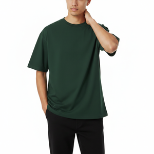 T-shirt unisexe vintage streetwear coupe classique en coton 100% épais 240 grammes, col rond, couleur unie, grandes tailles - Product Image 5